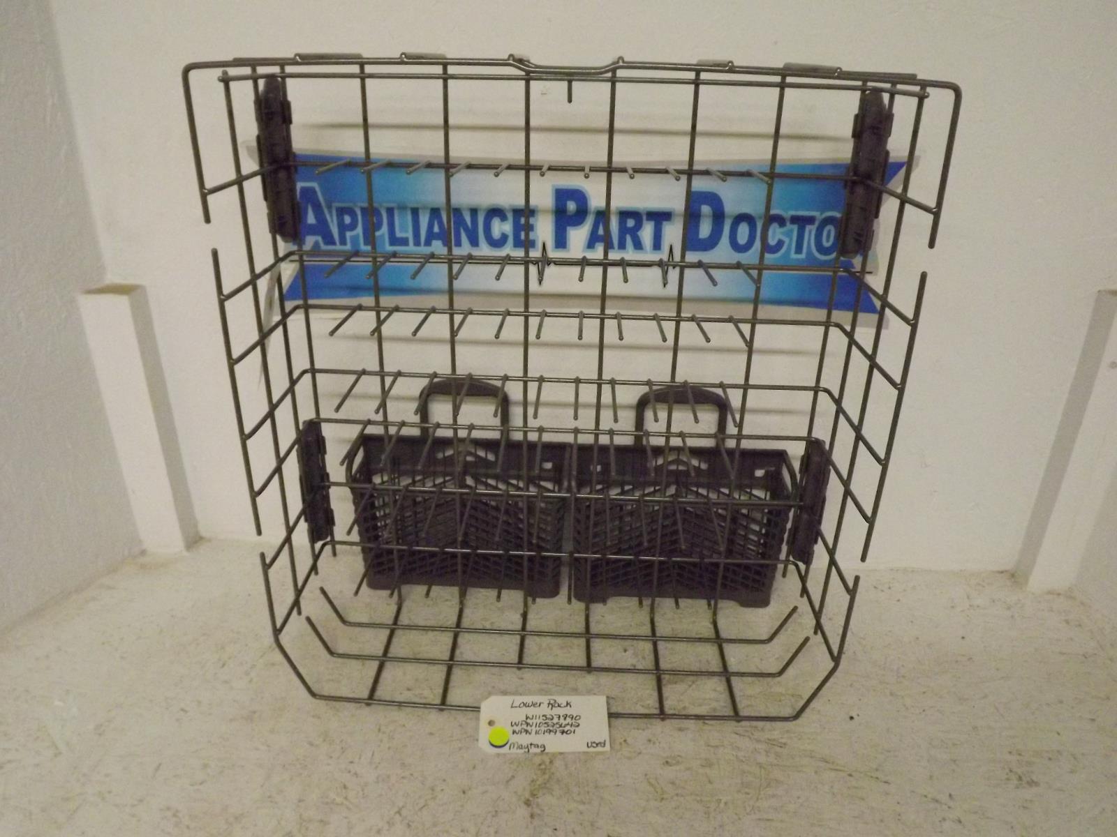Maytag Dishwasher W11527890 WPW10525642 WPW10199701 Lower Rack Used Maytag Dishwasher W11527890 WPW10525642 WPW10199701 Lower Rack Used